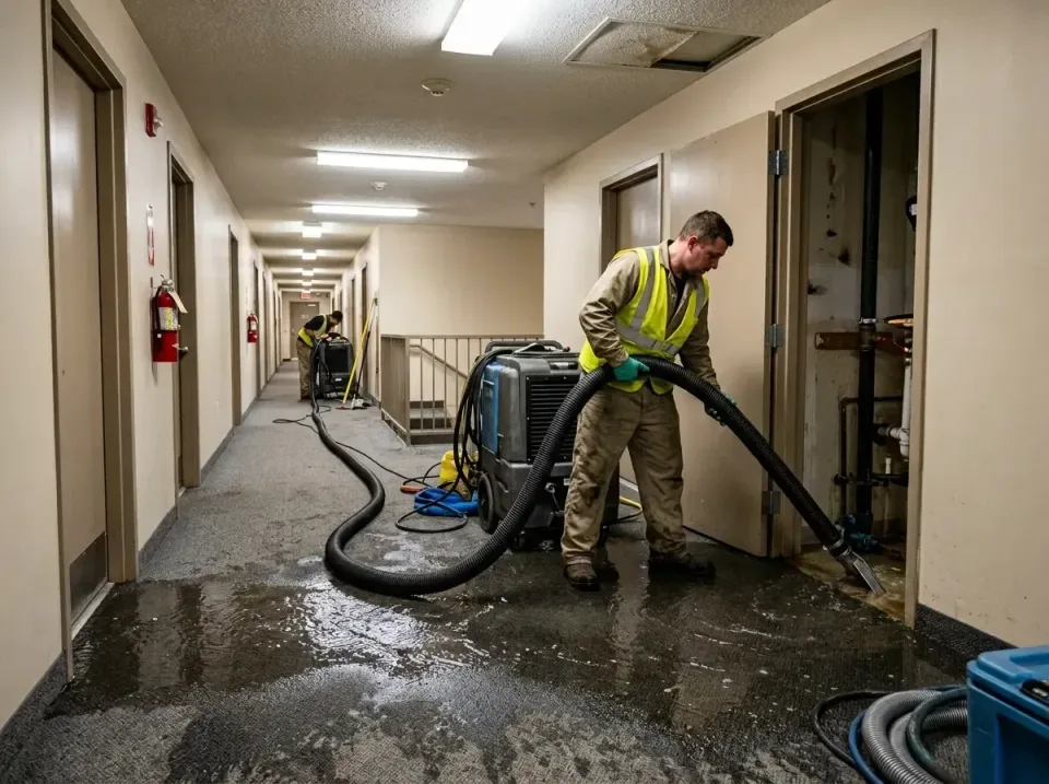 multi-unit-apartment-hallway-f-005 — frequently asked questions, Emergency Burst Pipe Water Extraction & Removal in Northbro…